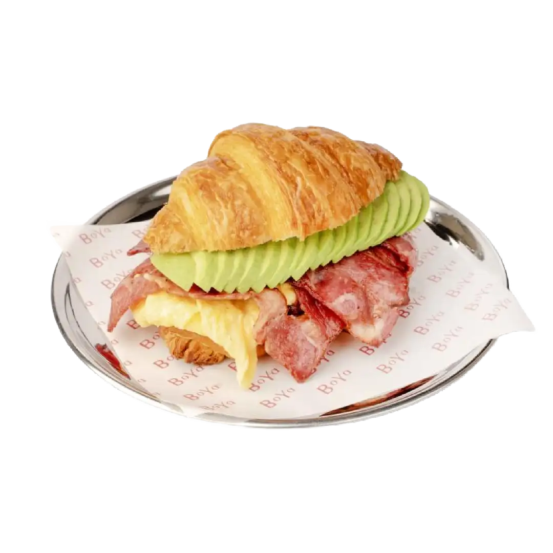 Scrambled Egg, Bacon & Avocado Croissant