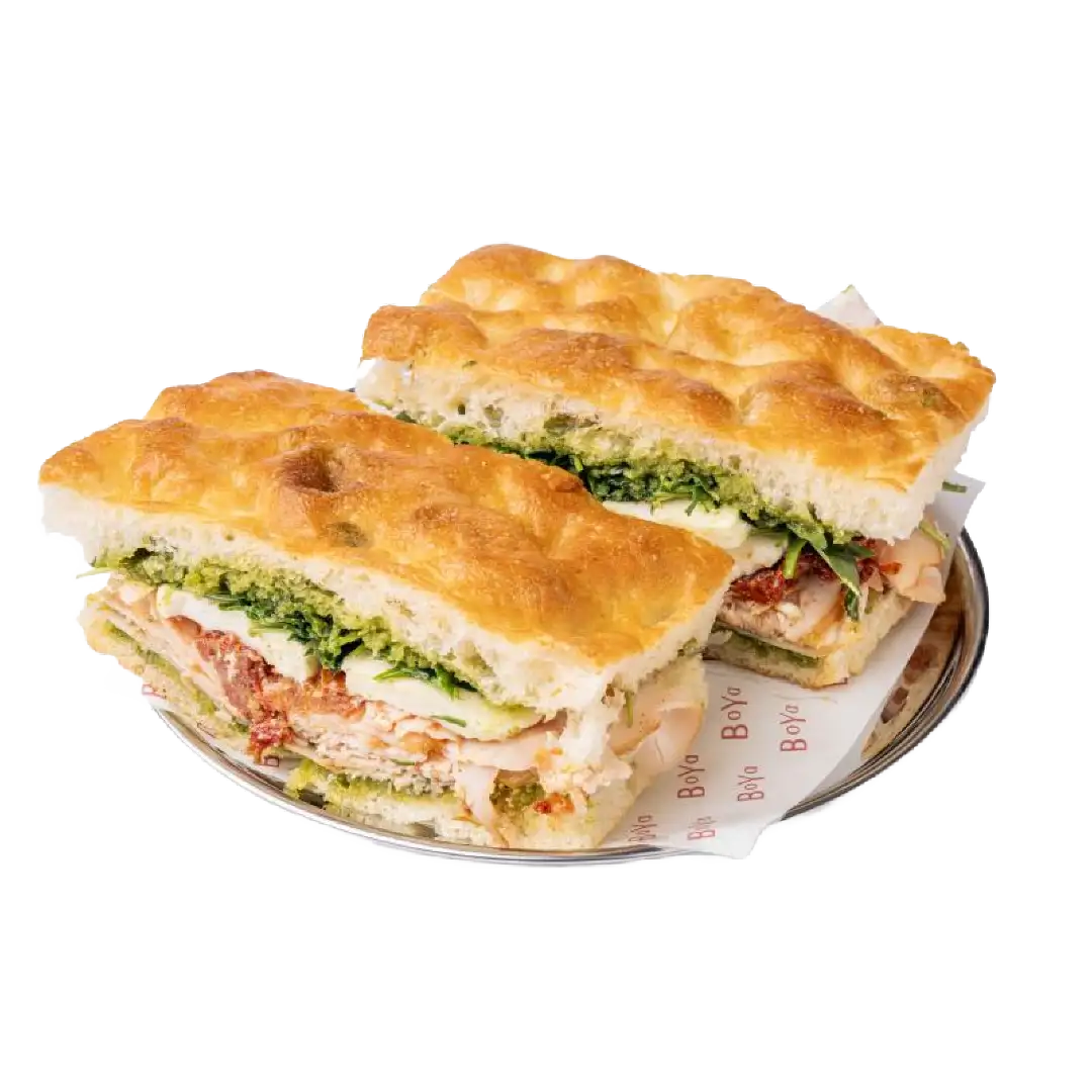 Turkey Pesto Schiacciata