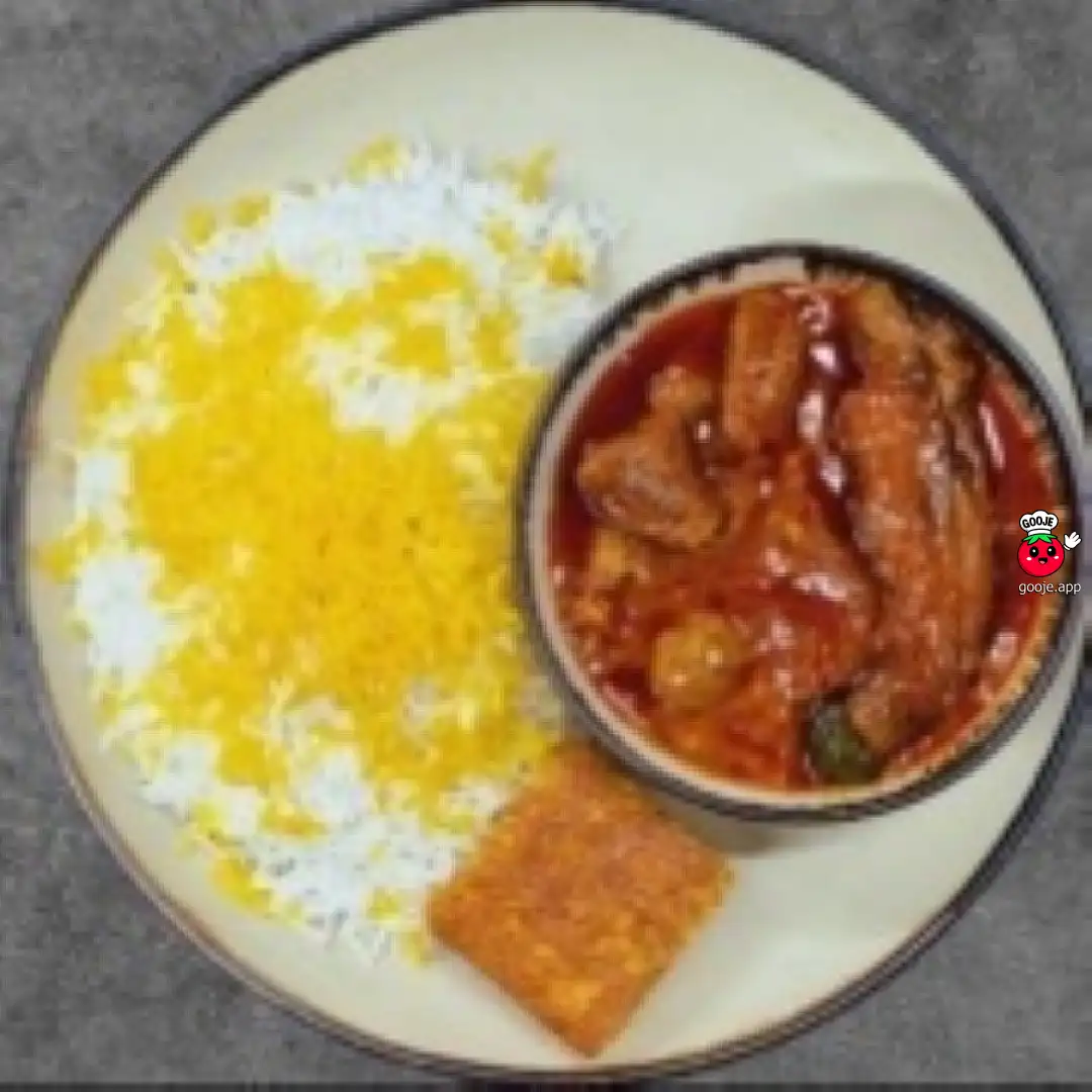 چلو خورشت قیمه بادمجان