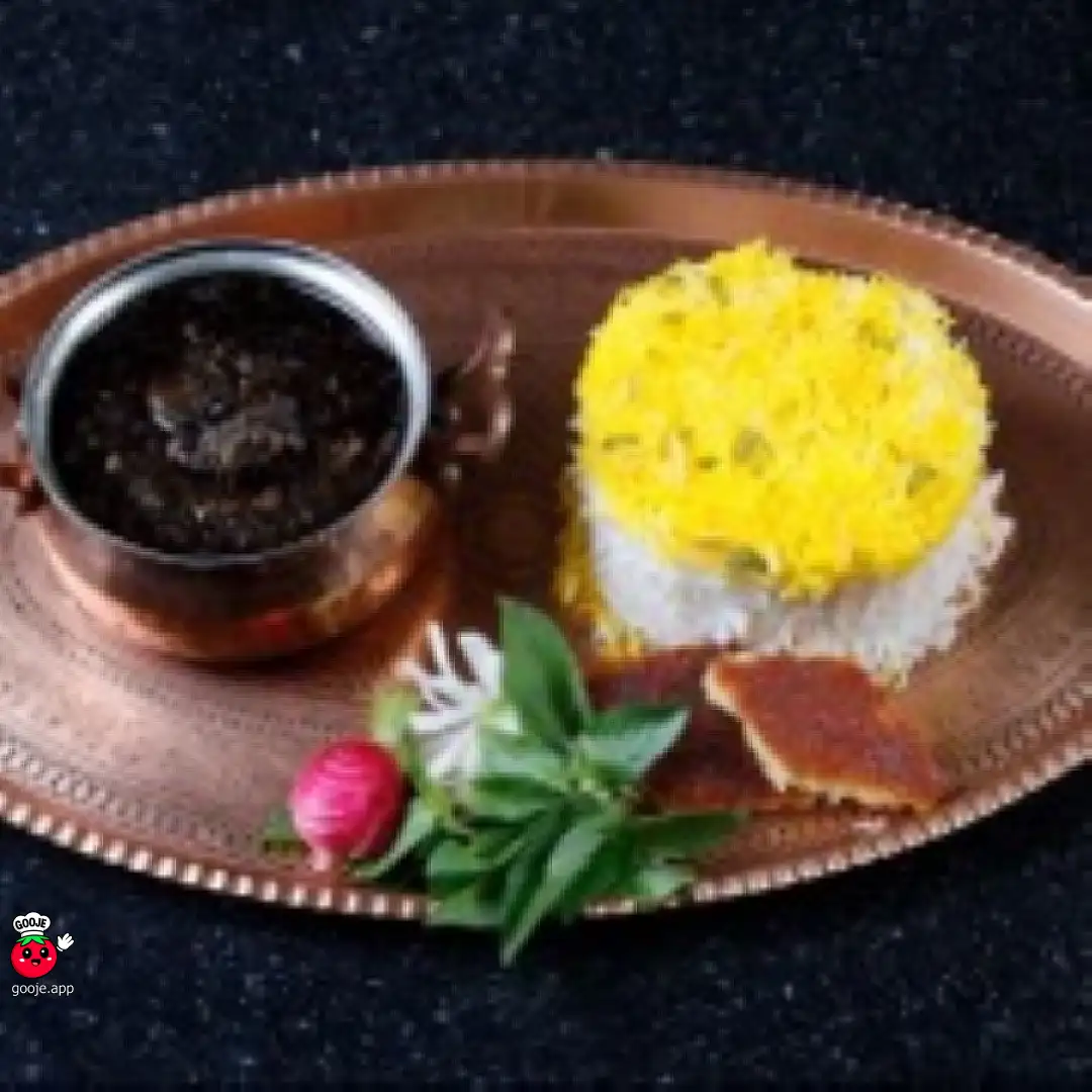چلو خورشت قورمه سبزی